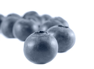 Blueberry. Isolation on white