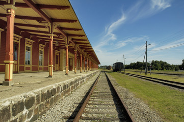 Old railway station in Haapsalu
