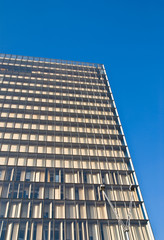 high-rise and blue sky