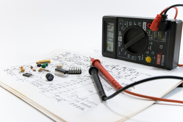 Digital multimeter and electronic parts