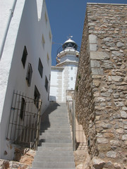 Faro y Castillo de Peñíscola. Castellón. España