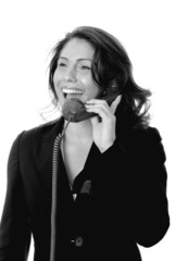 Lovely Latina Girl On Telephone