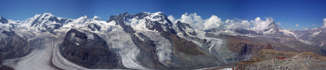 Fototapeta na wymiar Zermatt - Gornergratpanorama