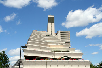 Oympic village apartment building in montreal