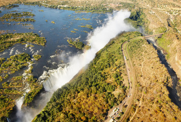 Zambezi river and Victoria Falls
