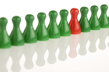 In the row - symbol for different