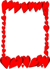 Obraz premium papier, cadre, fond,coeur