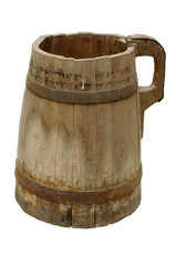 Old wood bucket