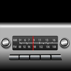 AM FM Car Dashboard Radio