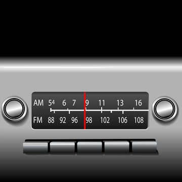 AM FM Car Dashboard Radio