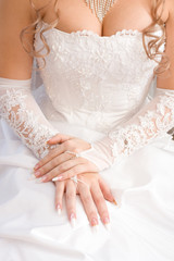 Beautiful bridal decollete