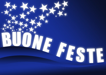 buone feste blu