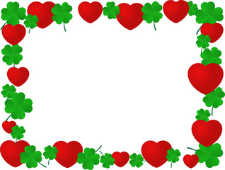 Frame from hearts and quarterfoils