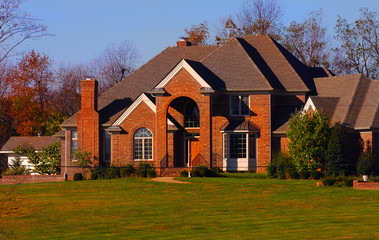 Beautiful Image of a brick kentucky Mansion