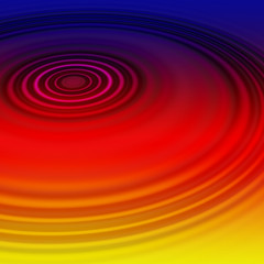 Rainbow Waves Abstract