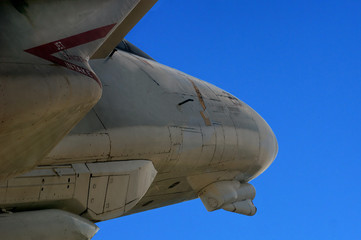 Image of side View of a F-18 Hornet Fighter