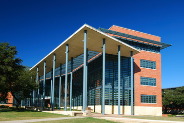 Blue Glass and Columns