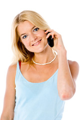 Fototapeta premium On the phone