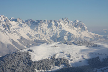Berge im Winter - Alpenpanorama