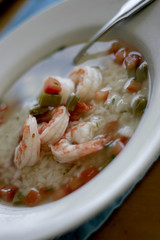 Nopales and Prawn Soup