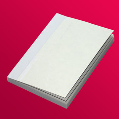 Fototapeta premium calepin sur fond magenta