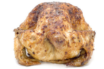 object on white - food - roasting chicken