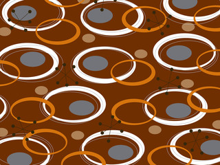 retro oval circles