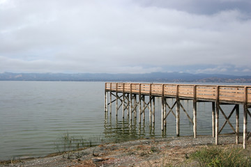 A pier into the lake