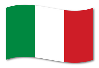 italien fahne schatten