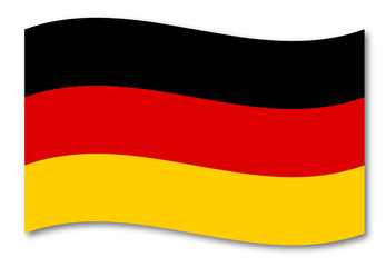 deutschland fahne schatten