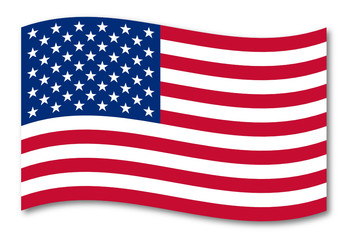 Fototapeta premium usa fahne schatten