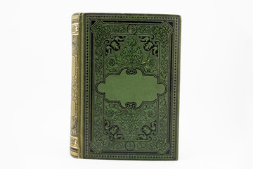 Fototapeta premium old rare book isolated on white