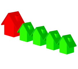 Mortgage Housing market concept