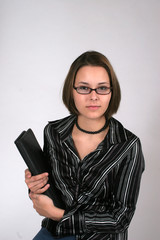 Fototapeta premium Pretty woman student or businesswoman