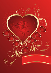 Valentinstag Hintergrund mit Herz