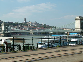 River front in Budapest Hungary 