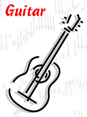 guitar vector