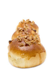object on white - food - Three baking bun