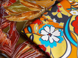 colored print textiles for sewing