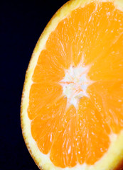 Orange slice close-up
