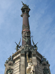 Fototapeta na wymiar Columbus monument in Barcelona