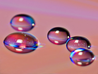 Photo the water drops on the DVD 01