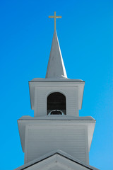 steeple and cross