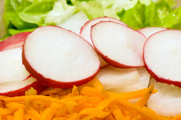 Healthy vegetable salad