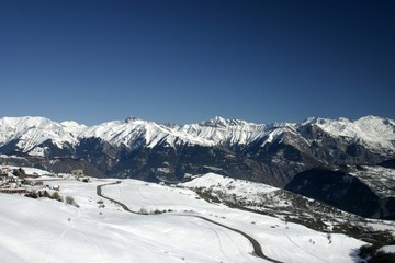 Fototapeta na wymiar French Alps landscape