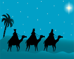 los tres reyes magos de oriente