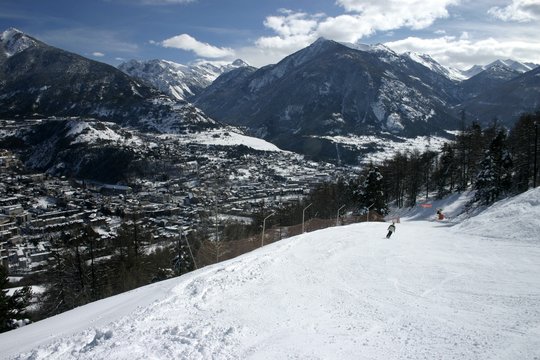 Ski slope in Briancon