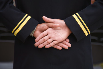 Naval recruit hands.