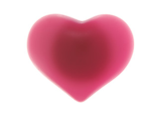 Purple heart,isolated.Warm red heart isolated on white.valentine