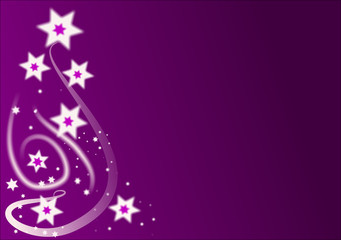 Purple Christmas Stars